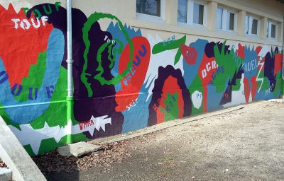 realisée par les élèves du LPAF et l’artiste tristan ETIENNE